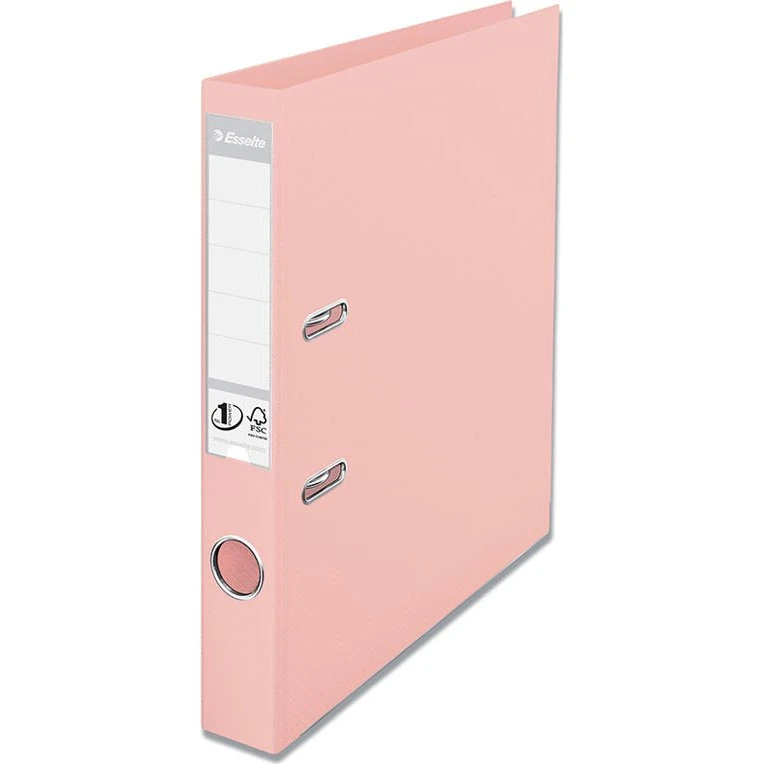 Esselte No.1 Solea A4 brevordner 50 mm – Pastel fersken