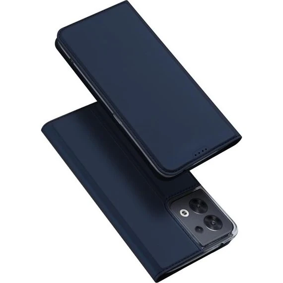 Dux Ducis Skin Pro Etui til Oppo Reno 8 - Blåt Wallet Stand