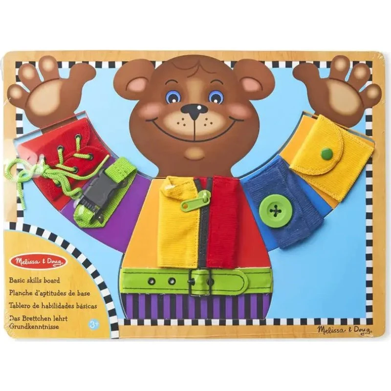 Melissa & Doug Motorikbræt med 6 aftagelige brikker