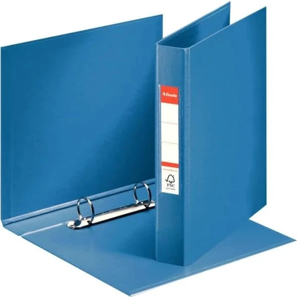 Esselte A5 ringbind blå 2-ringe 42 mm ryg 25 mm (47685) - 10 stk