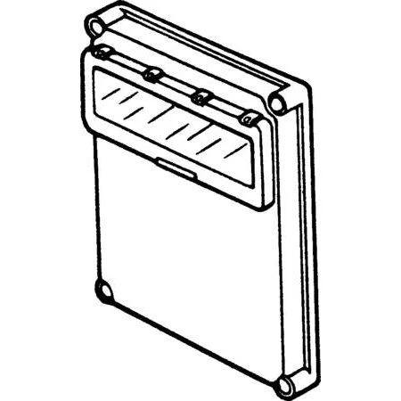 Fibox EK SOLID Hængsellåg ogl13-2 (280x280x45 mm)