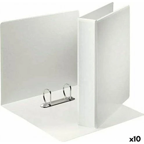 Esselte A4 ringbind 10-pak – hvid, 380 ark, polypropylen