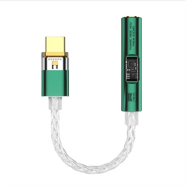 BA23 USB-C til 3,5 mm lydadapter med DAC - Grøn