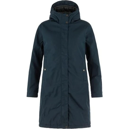 Fjällräven Kiruna Hydratic Padded Parka til damer - Dark Navy