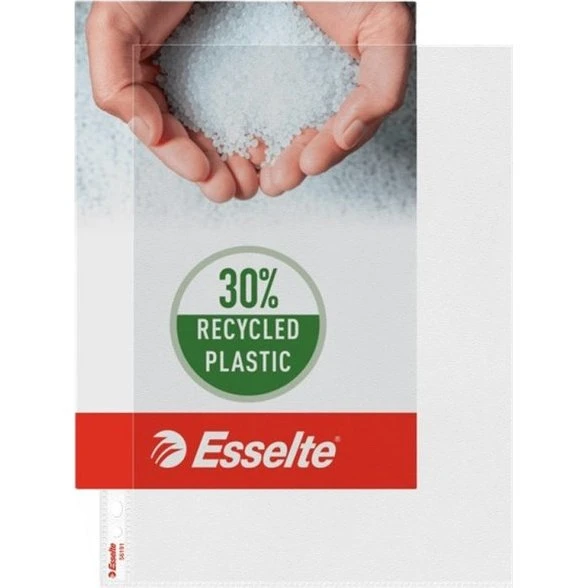 Esselte Plastlommer A4 115 µm åben top/venstre - 10 stk