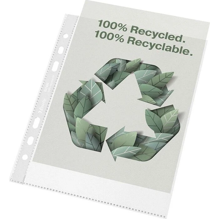 Esselte Recycled plastlommer A5 70 µm 100 stk