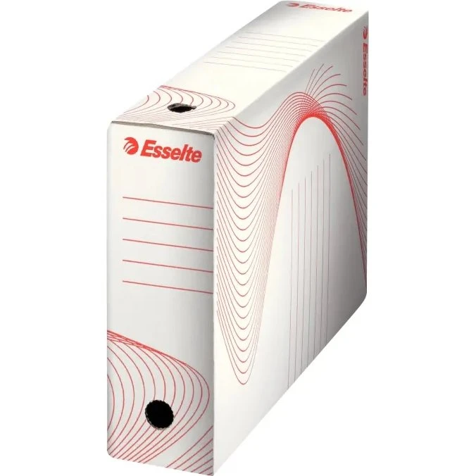 Esselte Arkivæske 80 mm hvid, pakke à 10