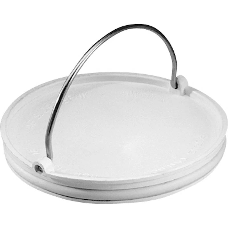 Purus afspærringslåg Ø125mm til vinyl, hvid