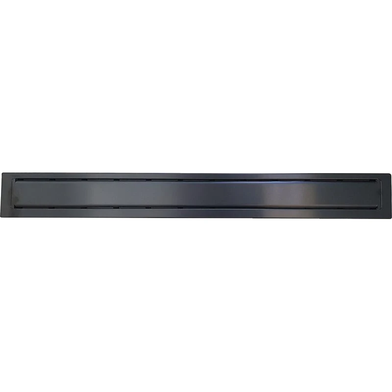 PURUS Line ramme og rist 900mm Steel Sort PVD Rustfrit stål