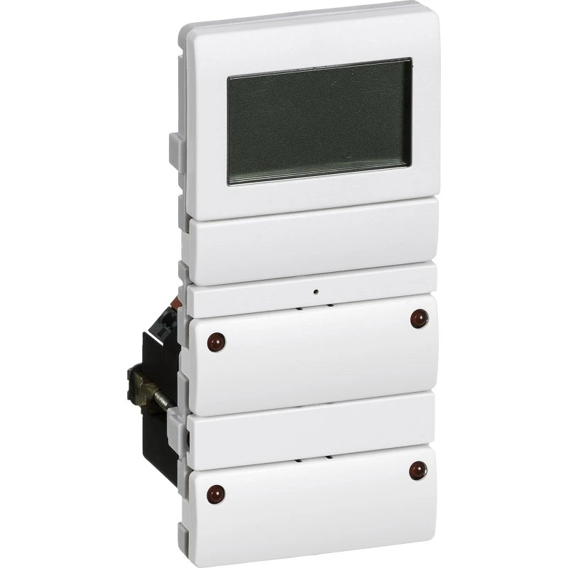 LK Fuga KNX Multifunktionstryk med display og temperaturføler, hvid