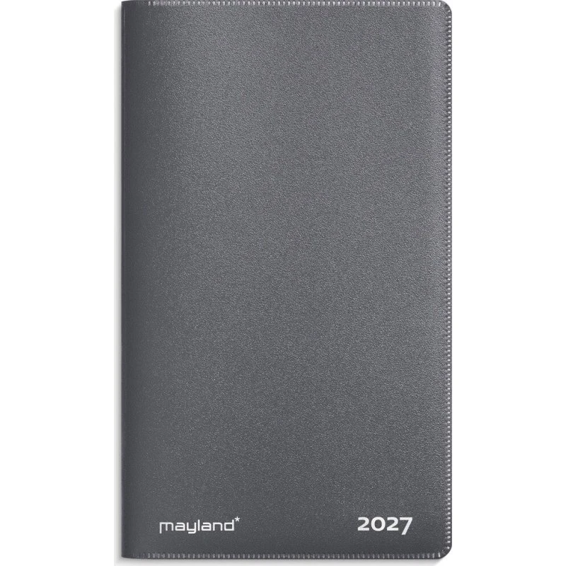Mayland Index Planner Mini 2027 Mørkegrå PP-plast 8x13 cm