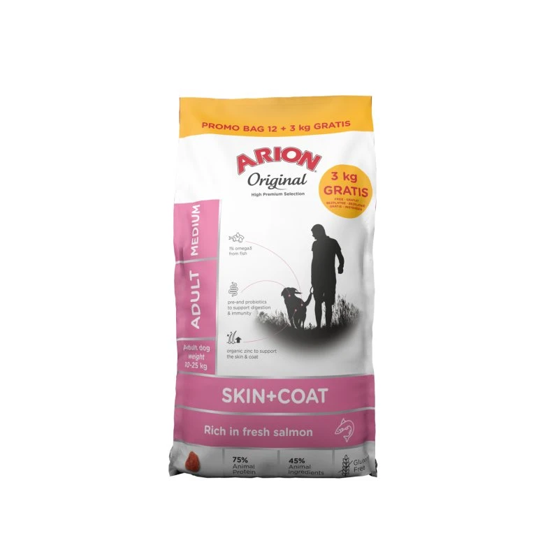 ARION Original Skin & Coat Medium Hundefoder 15 kg