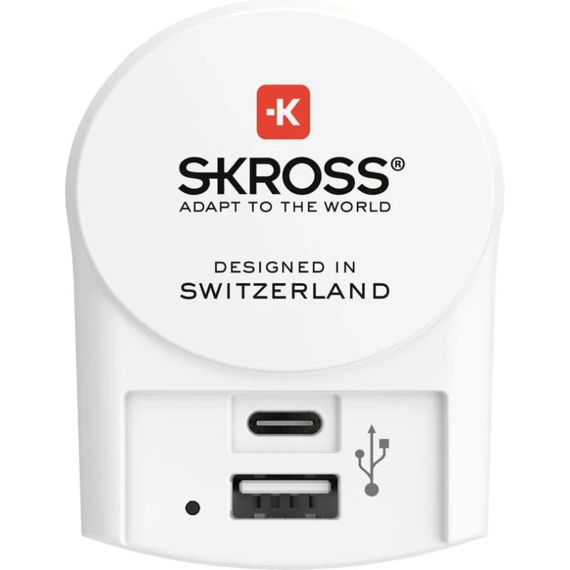 Skross Euro USB-oplader 1302423 - USB-C & USB-A