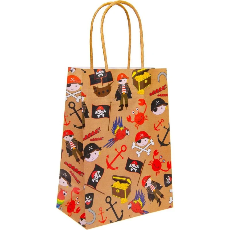 LG-Imports Pirat Gavepose i Papir - 16x22x9 cm