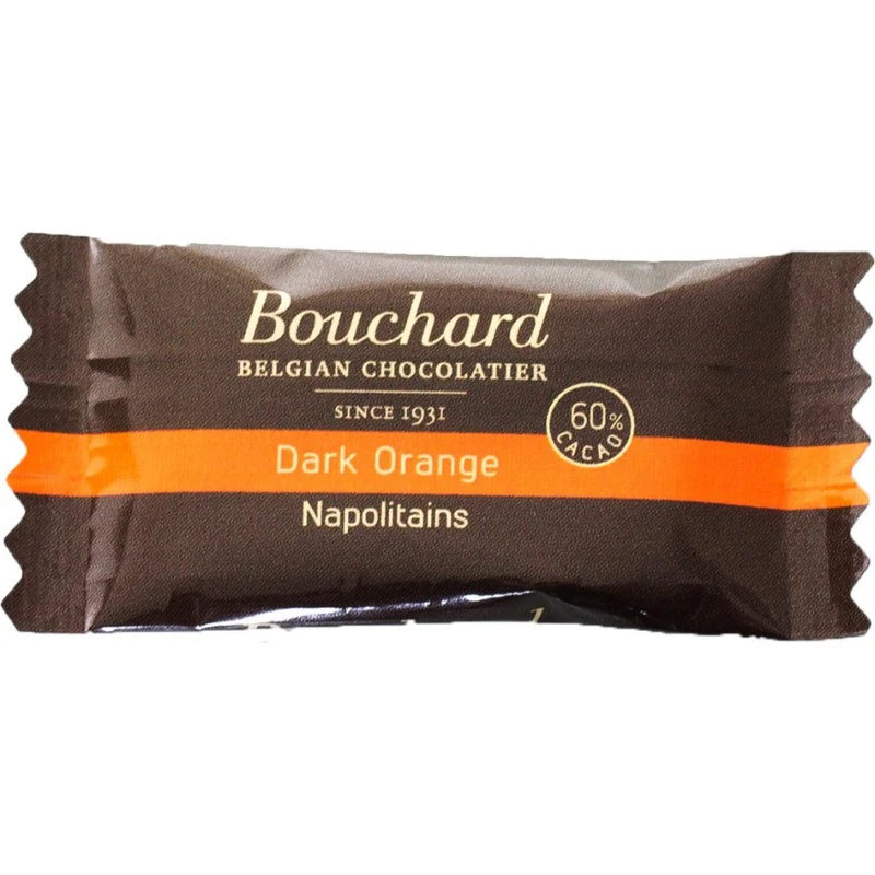 Bouchard Mørk Chokolade med Orange, 5g x 200 stk (1 kg)