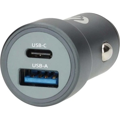 Nedis Biloplader 48W | USB-C PD & USB-A Quick Charge | Dual Port