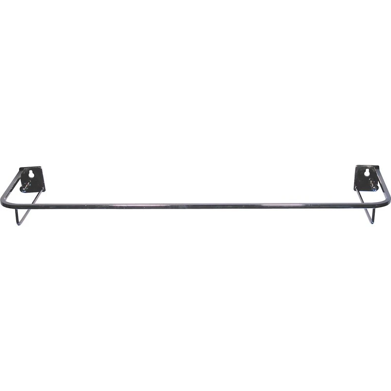 Gelænder uden glashylde i krom, 600 x 120 mm med 2 kroge