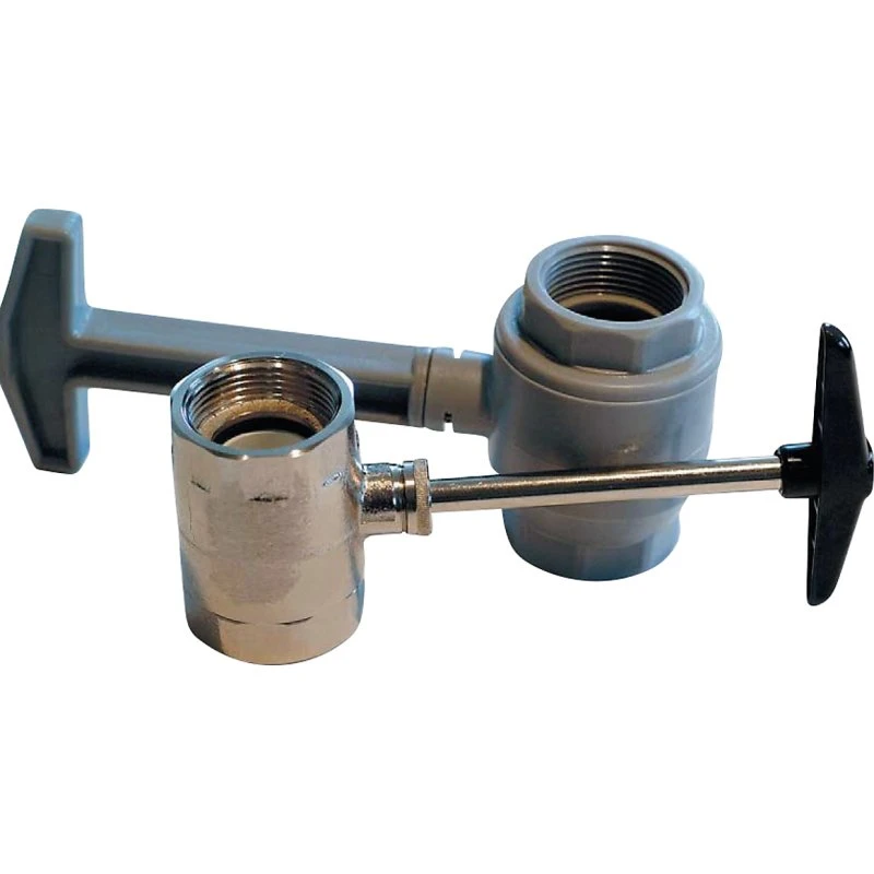 Megatherm Kugleventil Quick 1 1/2" forniklet messing