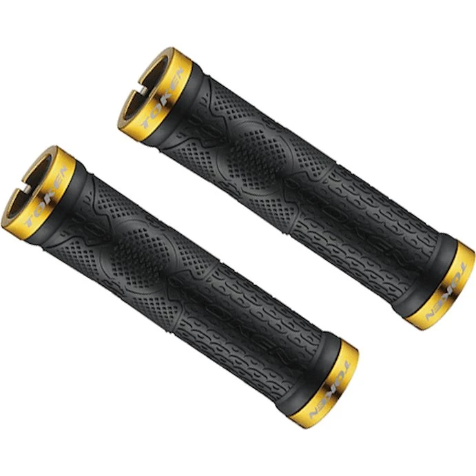 Token MTB Gel håndtag - Guld (130mm)