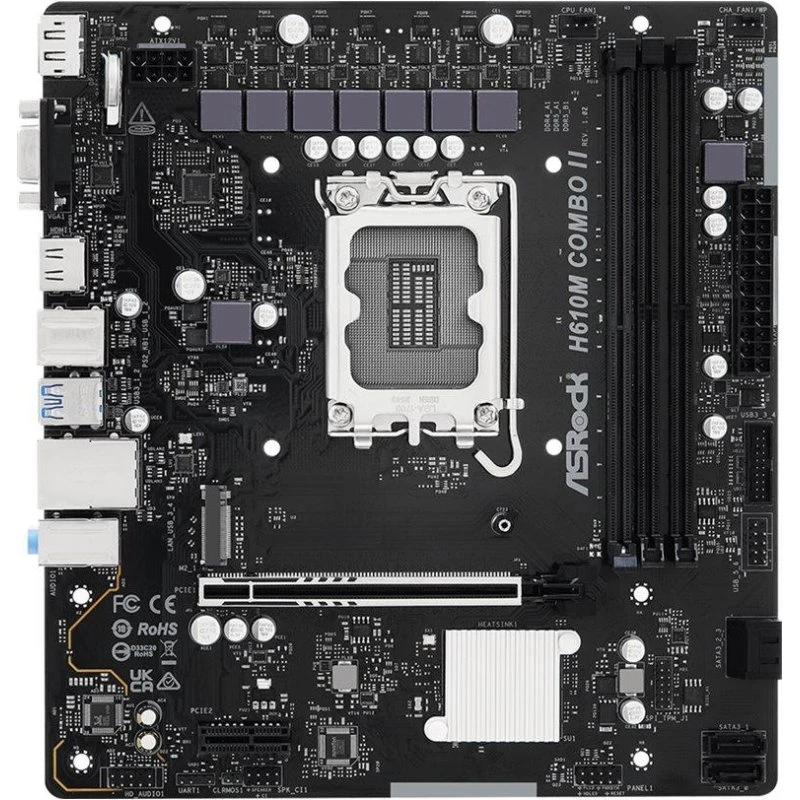 ASRock H610M COMBO II Micro ATX LGA1700 Bundkort