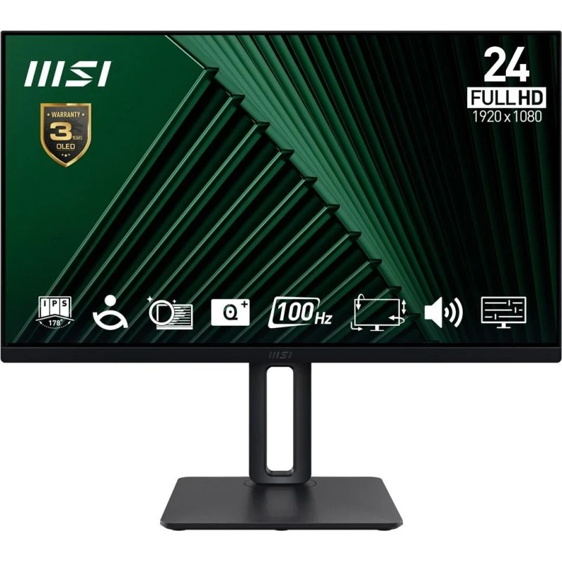 MSI Pro MP245PG 23,8" FHD IPS 100Hz Skærm - Sort