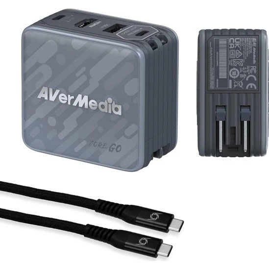 AVerMedia GC313 CORE GO 100W Docking Station - Sort
