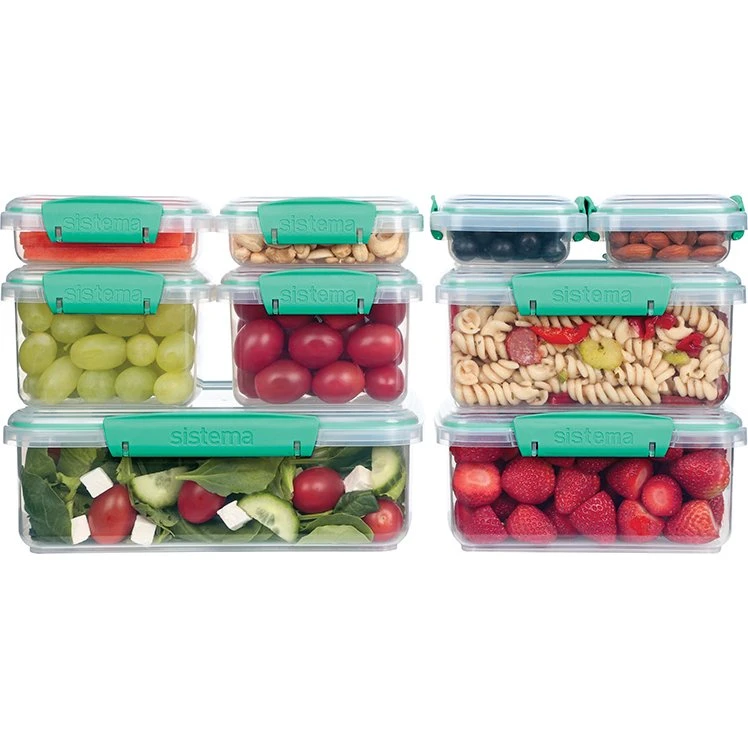 Sistema Klip It opbevaringssæt mint 18 dele