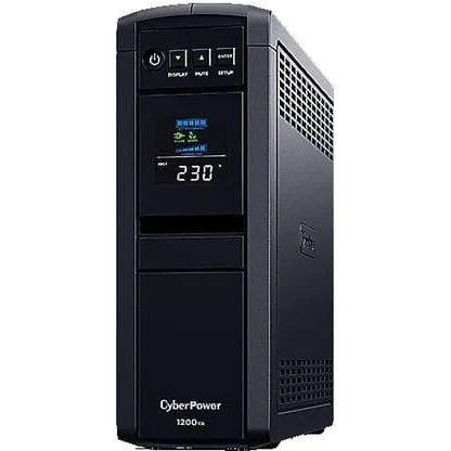 CyberPower CP1200EIPFCLCD UPS - 1200VA / 720W med LCD-skærm