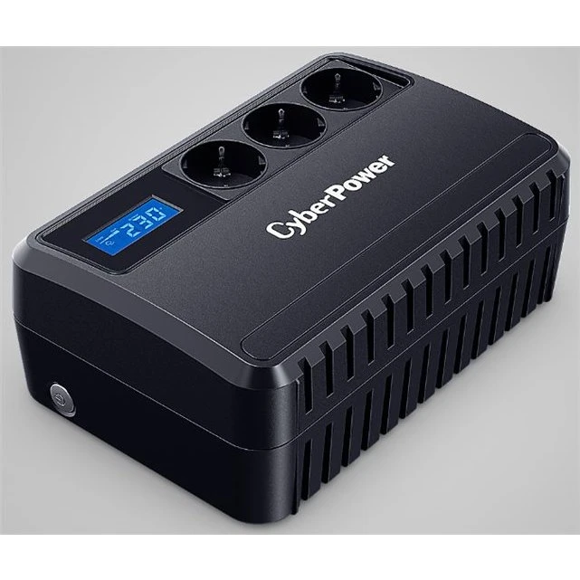 CyberPower BU650EULCD Line Interactive UPS 650VA/360W Sort