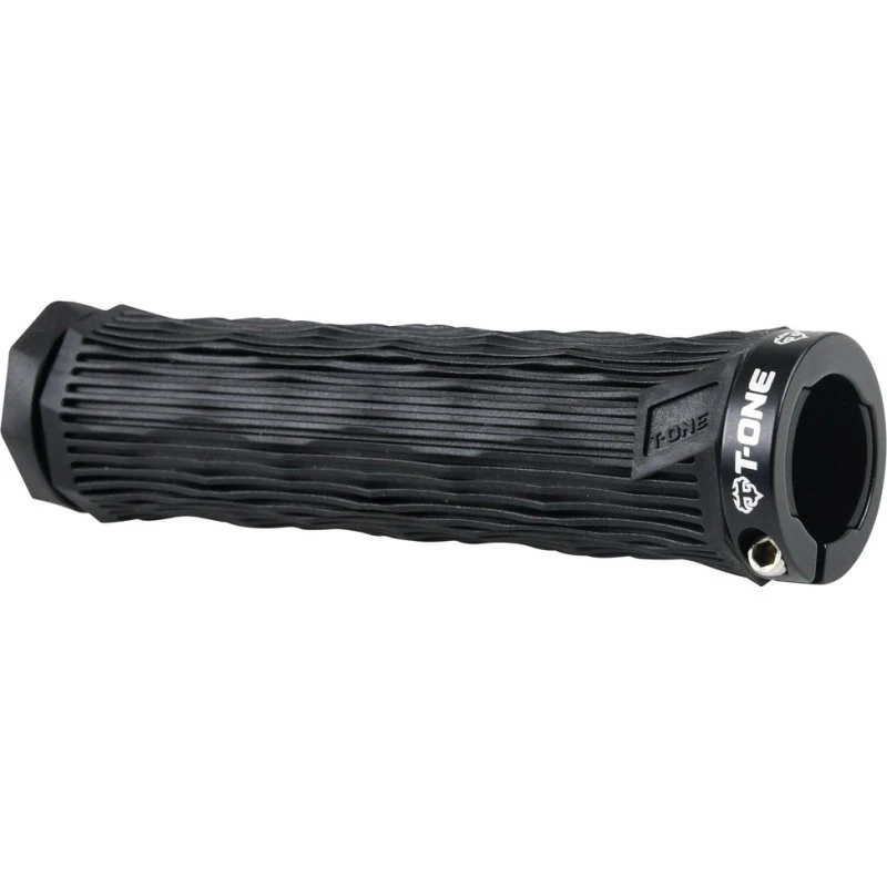 T-One GEO Håndtag 2 stk. sort med lås i en ende - 130 mm