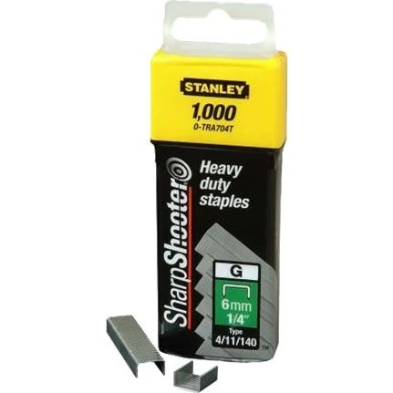 Stanley PUNTI TIPO Hæfteklammer 6 mm, Type G - 1000 stk