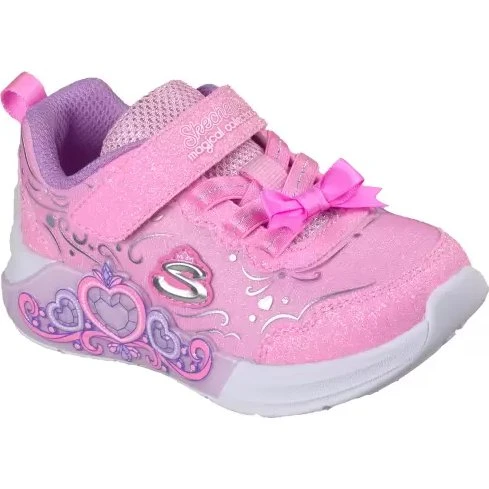 Skechers Lil Princess Steps 303733NC Pink Glitter Sneakers