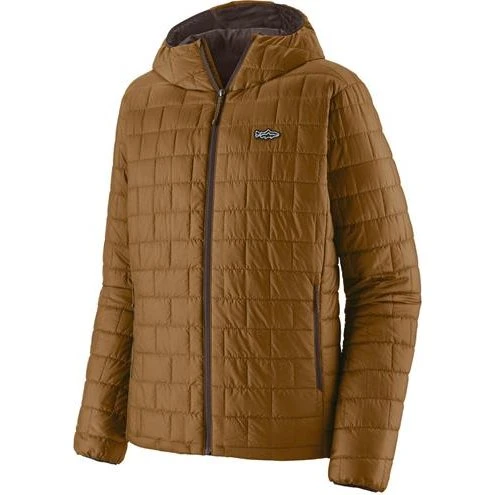Patagonia Mens Nano Puff Fitz Roy Trout Hoody - Wolf Brown