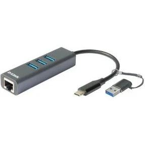 D-Link DUB-2332 USB-C Gigabit Ethernet + 3x USB 3.0