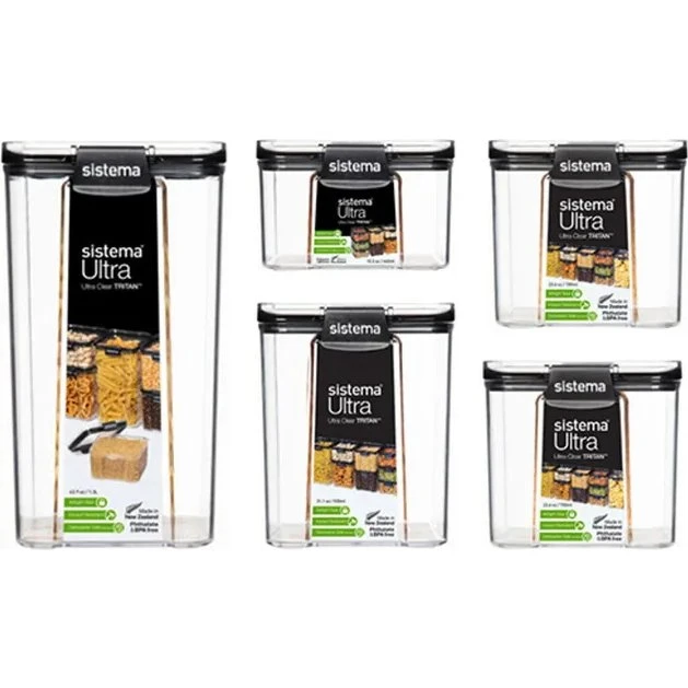 Sistema Ultra opbevaringsbokse 5-pak