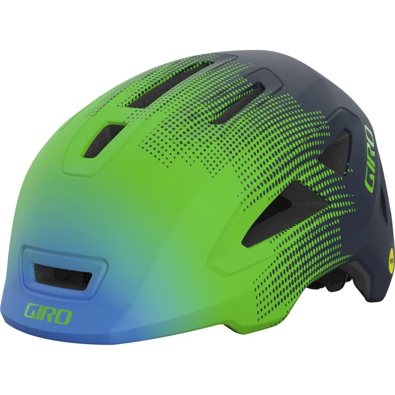 Giro SCAMP MIPS II Junior Cykelhjelm - Matte Blue/Green Towers