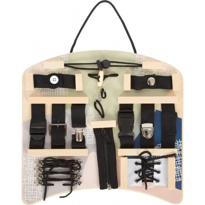 Small Foot - Finmotoriktavle med knapper, lynlås og spænder