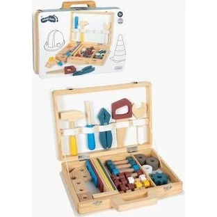 small foot Værktøjskasse 12556 – træ værktøjssæt til børn