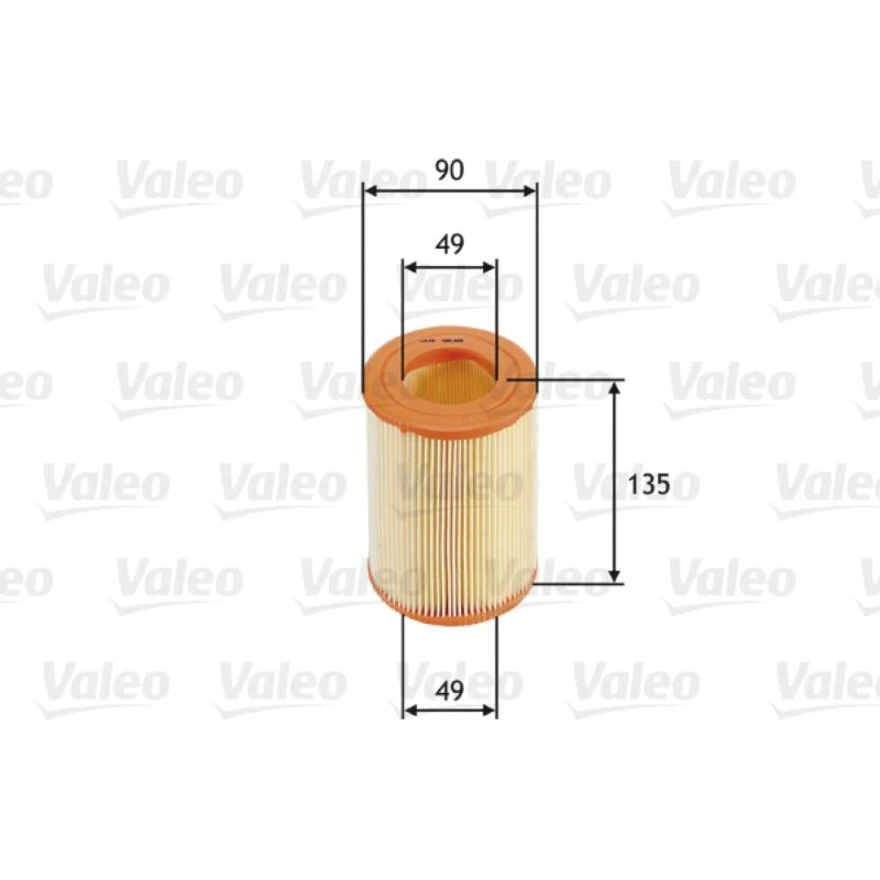 VALEO Luftfilter til SMART 585681 - Filterindsats