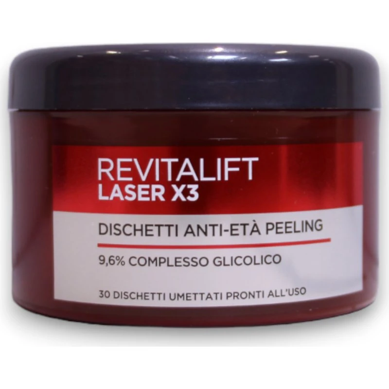 L'Oreal Paris Revitalift Laser X3 Glykolsyre Peel-Off Pads 30 stk.