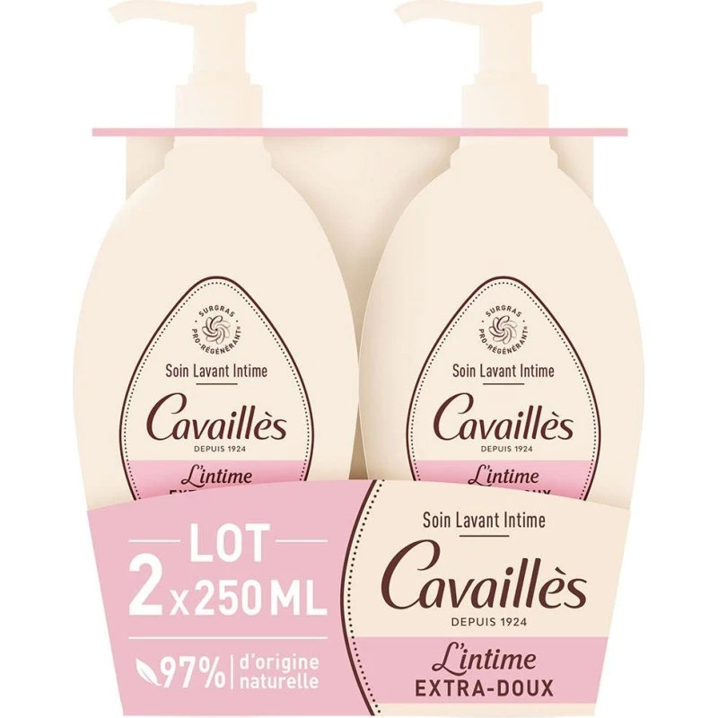 Cavaillès L'Intimo Mild Intimrens - Pakke med 2x250 ml