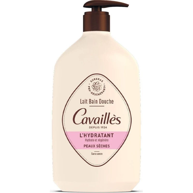 Cavaillès Bade- og brusemælk til tør hud, 1 liter