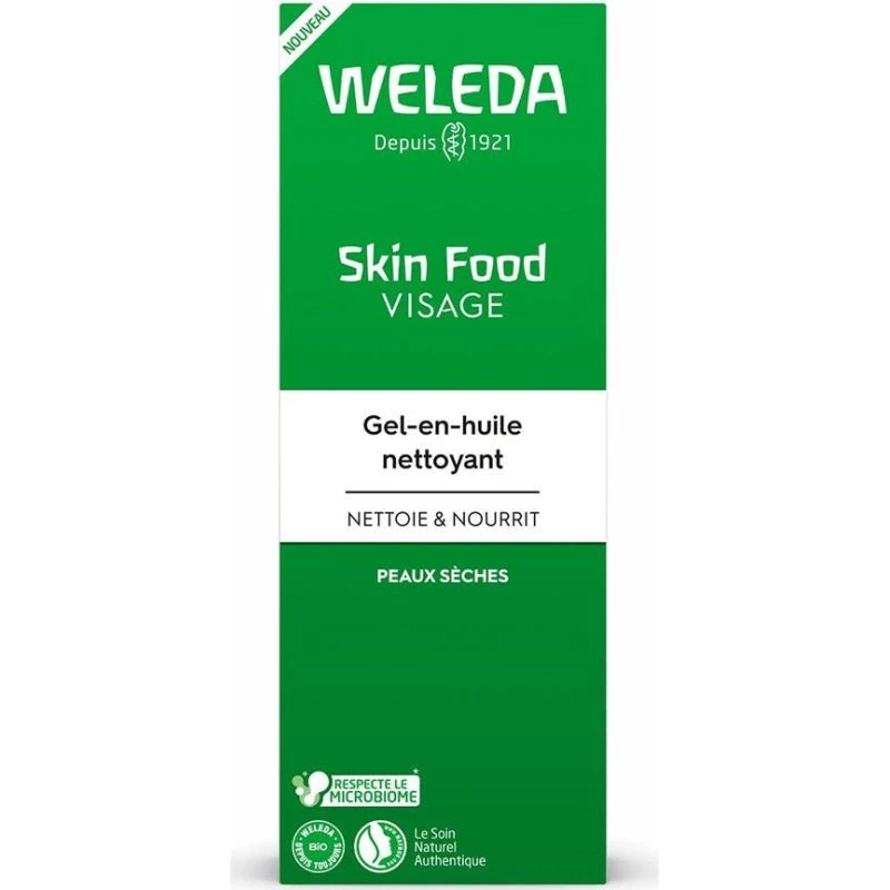 Weleda Skin Food Gel-in-Oil Ansigtsrens til tør hud, 75ml