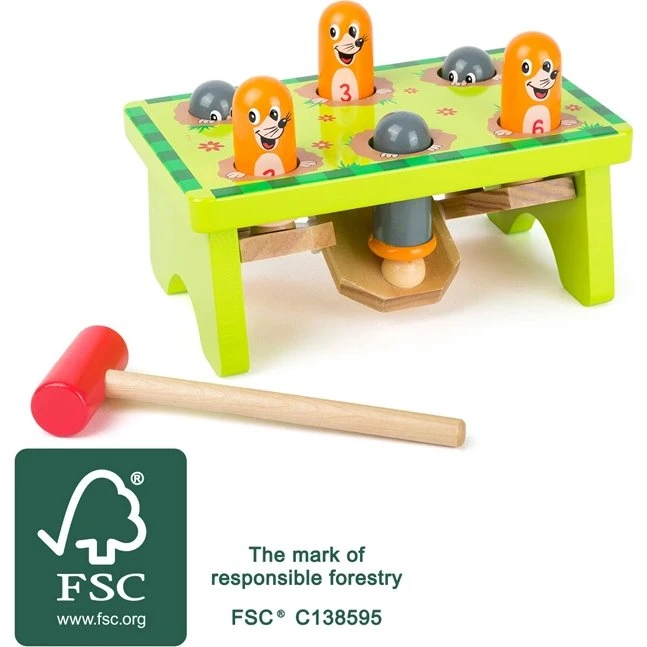 Small Foot Muldvarpe Hammerbræt - 18+ måneder