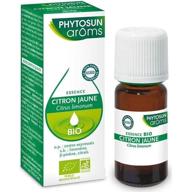 Phytosun Aroms økologisk gul citron æterisk olie 10ml