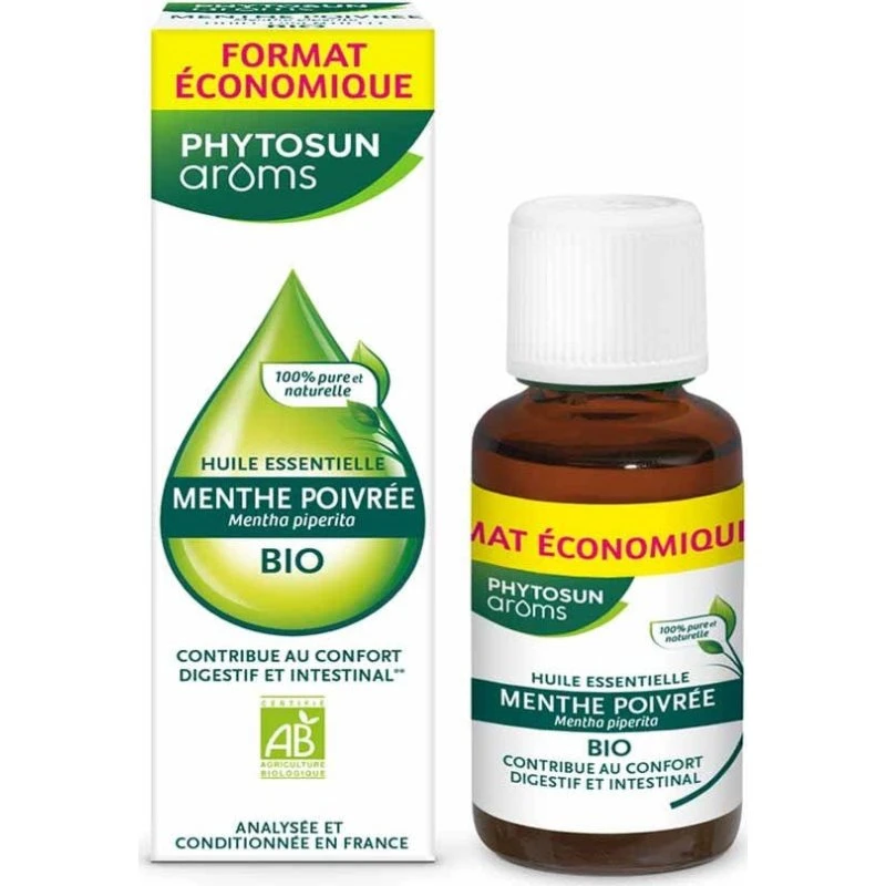Phytosun Aroms Økologisk Pebermynte Æterisk Olie, 30ml