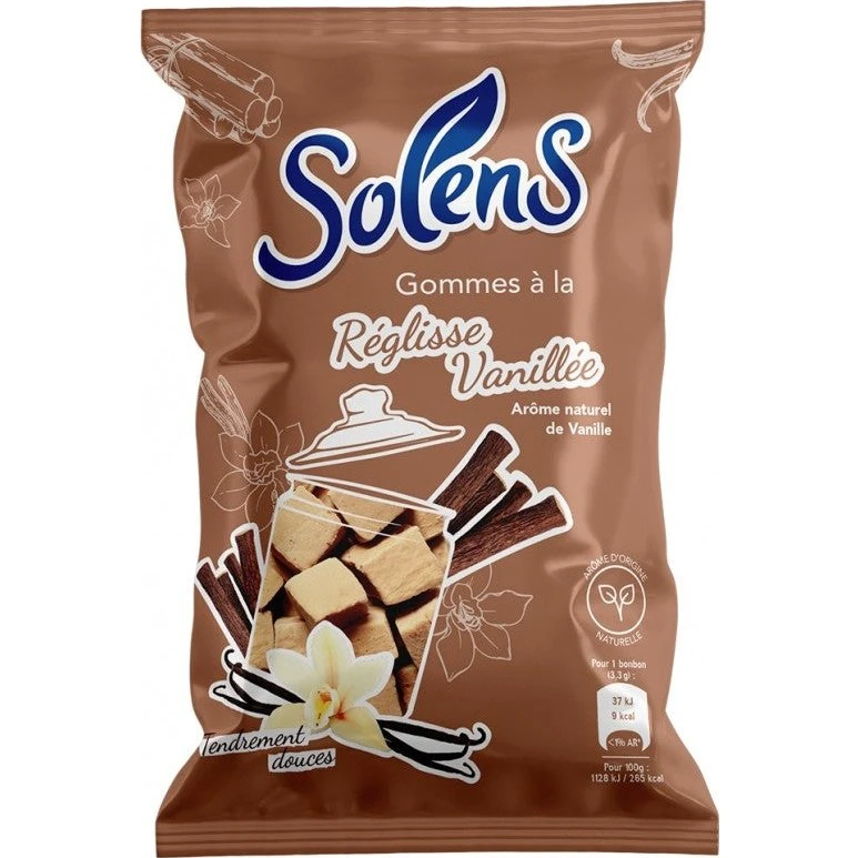 Solens Gomme Lakrids Vanilje 100g