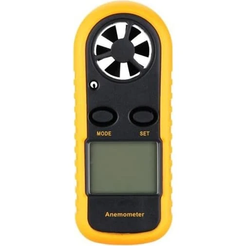 Bærbar Anemometer - Vindhastighedsmåler med LCD-skærm