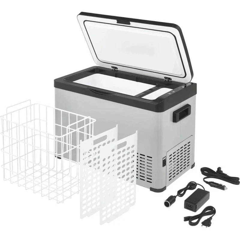 AEG KK30 Bærbart Kompressorkøleskab - 30 l, Grå/Sort