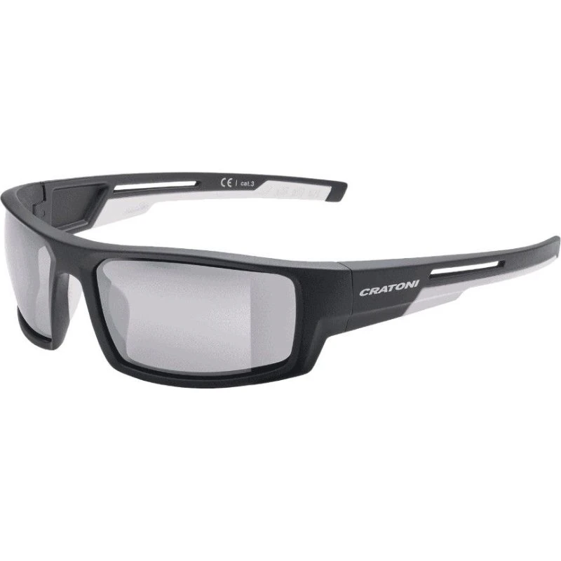 Cratoni Raw Solbriller - Black Matt med Silver Mirror